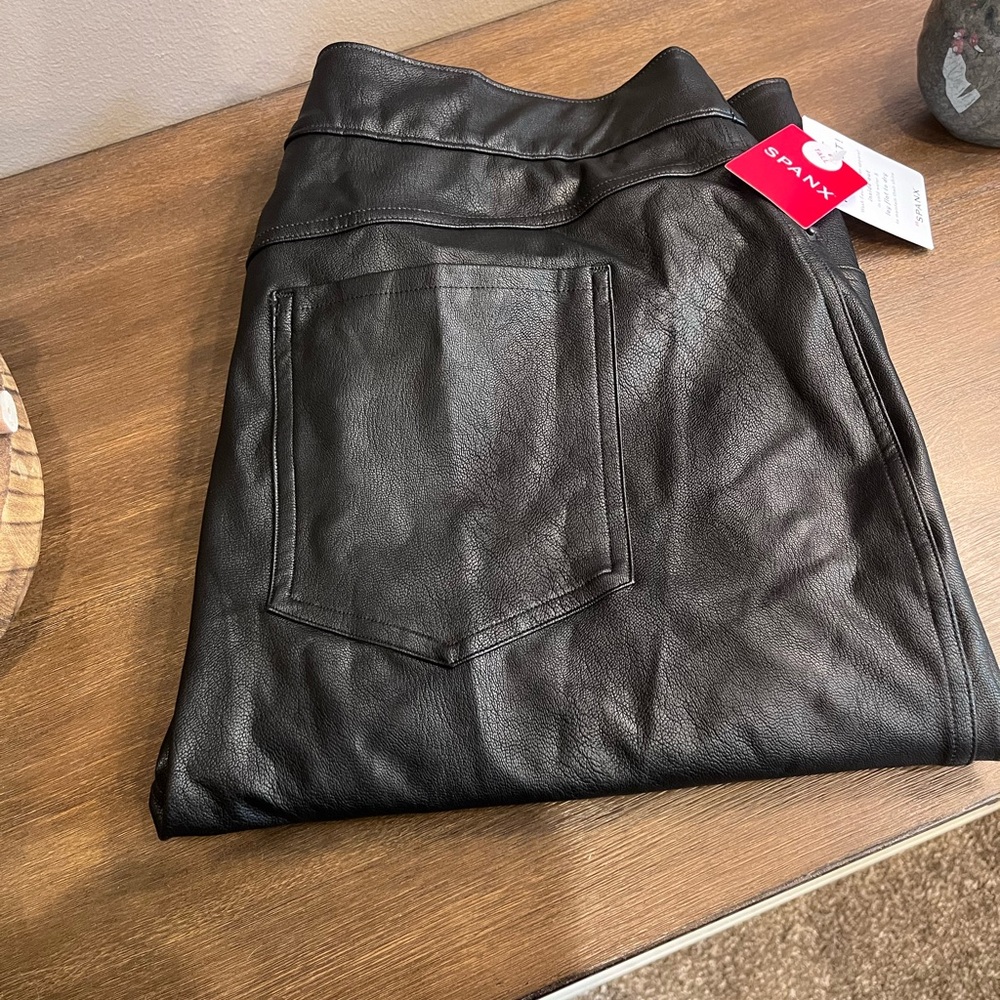 SPANX Luxe Black Ankle Skinny Pants, 1X, Tall